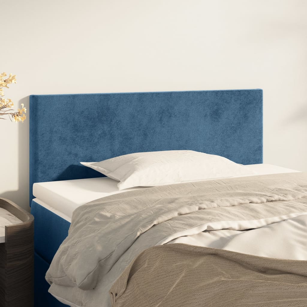 Hoofdbord 100x5x78/88 cm fluweel donkerblauw is nu te koop bij PeponiXL, paradijselijk wonen!