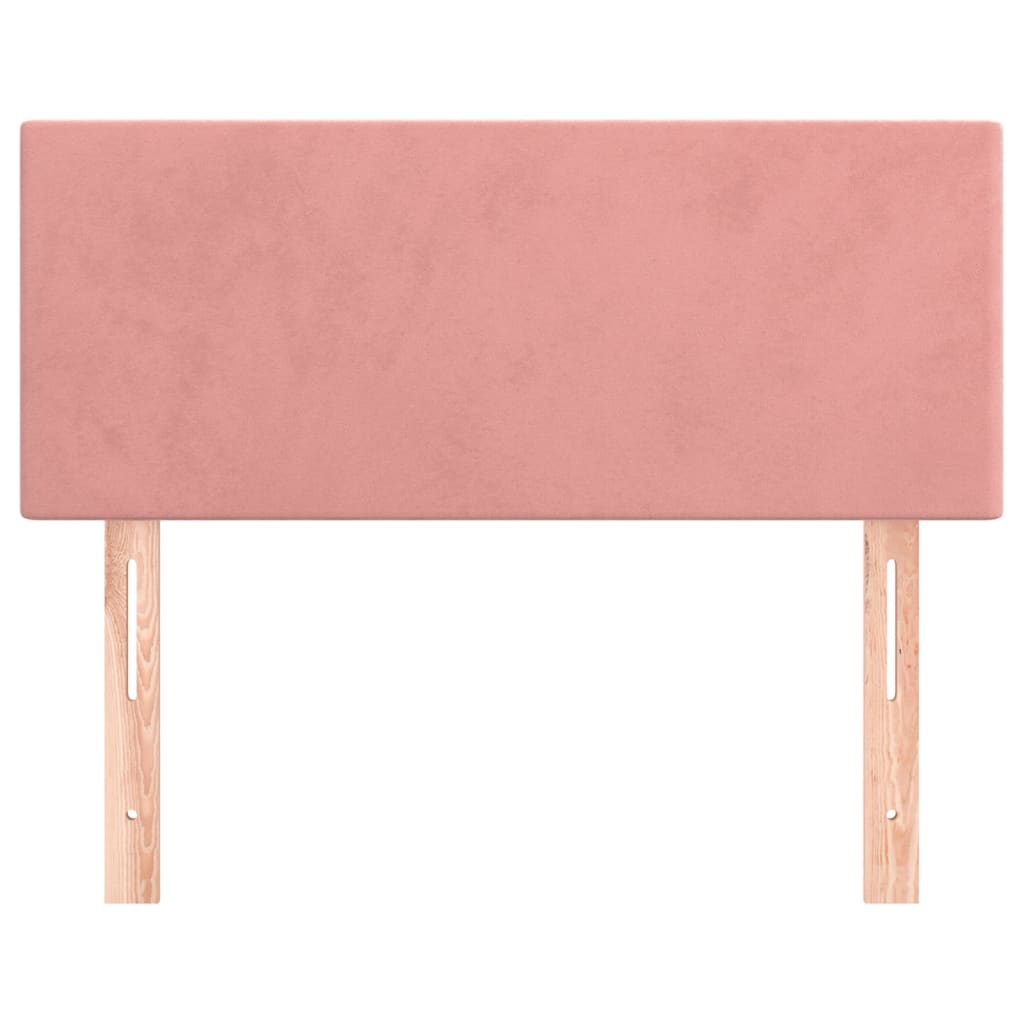Hoofdbord 100x5x78/88 cm fluweel roze is nu te koop bij PeponiXL, paradijselijk wonen!