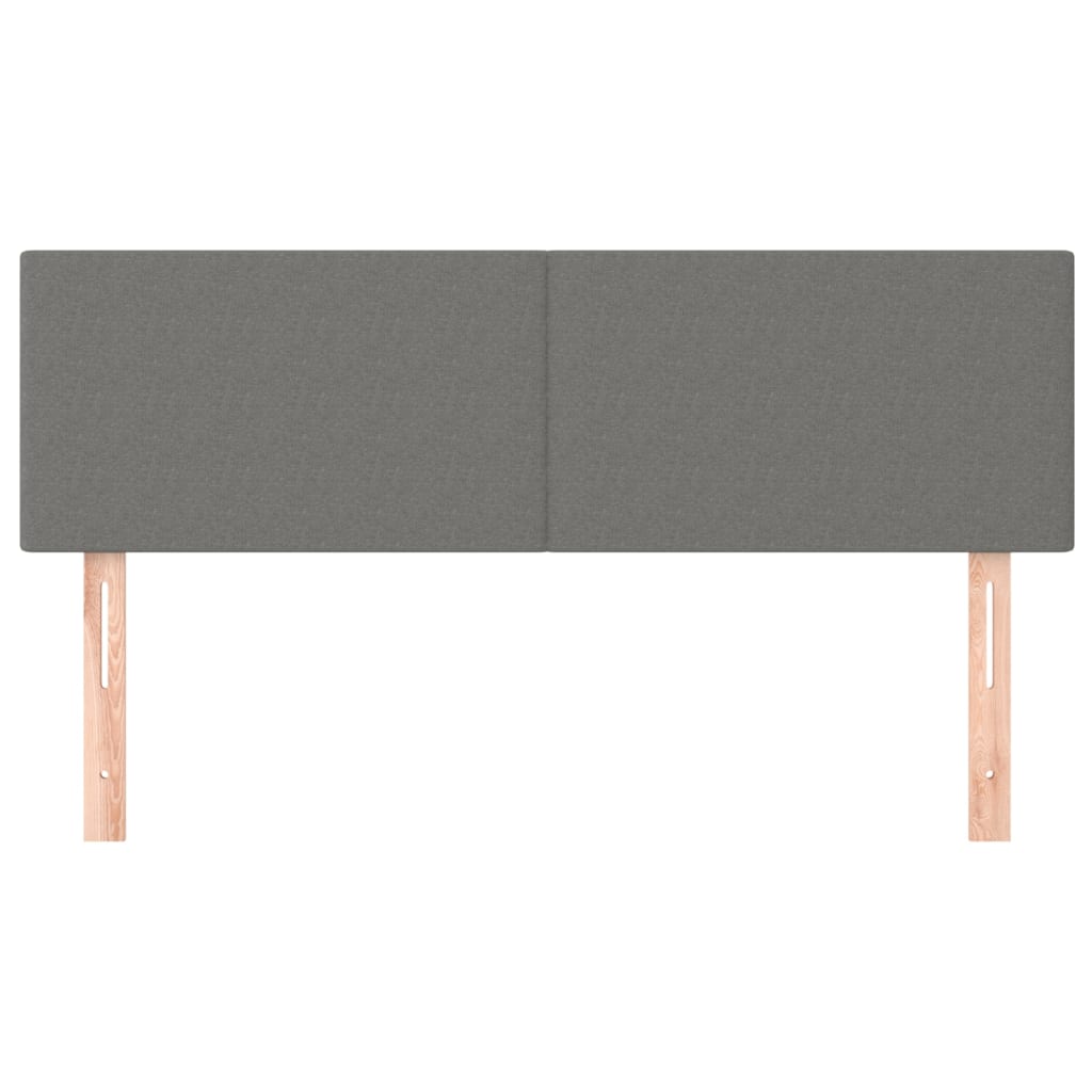 Hoofdborden 2 st 72x5x78/88 cm stof donkergrijs is nu te koop bij PeponiXL, paradijselijk wonen!