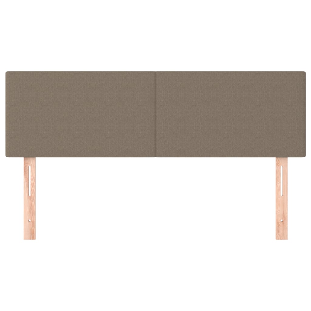 Hoofdborden 144x5x78/88 cm stof taupe is nu te koop bij PeponiXL, paradijselijk wonen!