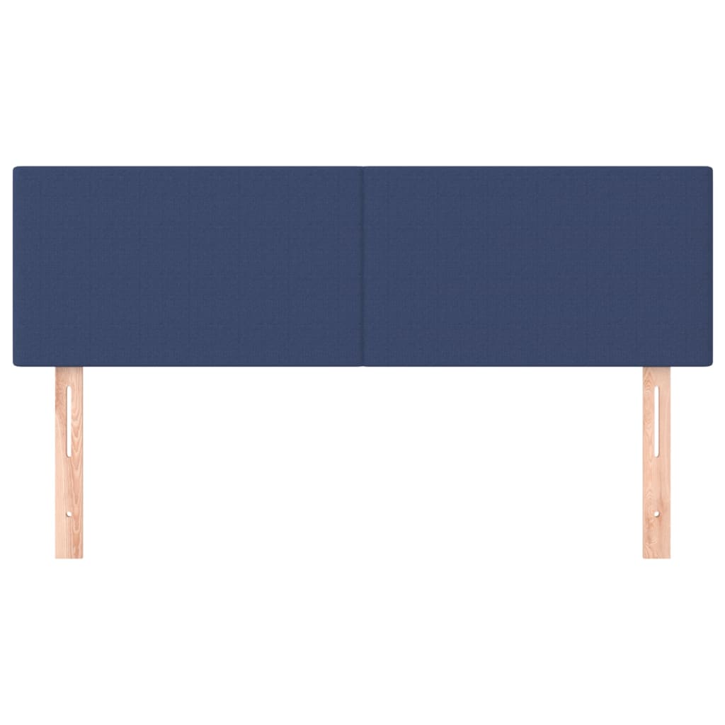 Hoofdborden 144x5x78/88 cm stof blauw is nu te koop bij PeponiXL, paradijselijk wonen!