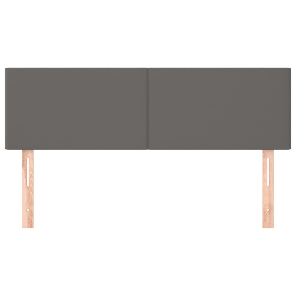 Hoofdborden 144x5x78/88 cm kunstleer grijs is nu te koop bij PeponiXL, paradijselijk wonen!