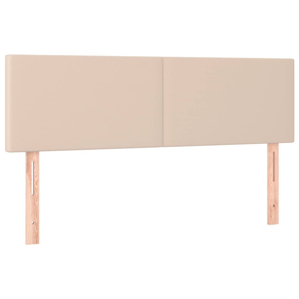 Hoofdborden 144x5x78/88 cm kunstleer cappuccinokleurig is nu te koop bij PeponiXL, paradijselijk wonen!