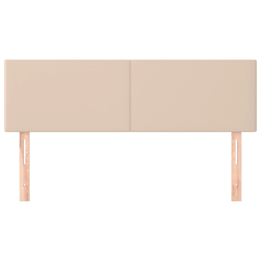 Hoofdborden 144x5x78/88 cm kunstleer cappuccinokleurig is nu te koop bij PeponiXL, paradijselijk wonen!
