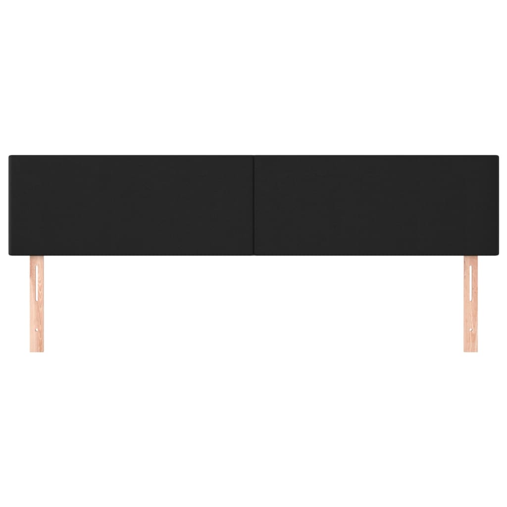 Hoofdborden 160x5x78/88 cm kunstleer zwart is nu te koop bij PeponiXL, paradijselijk wonen!