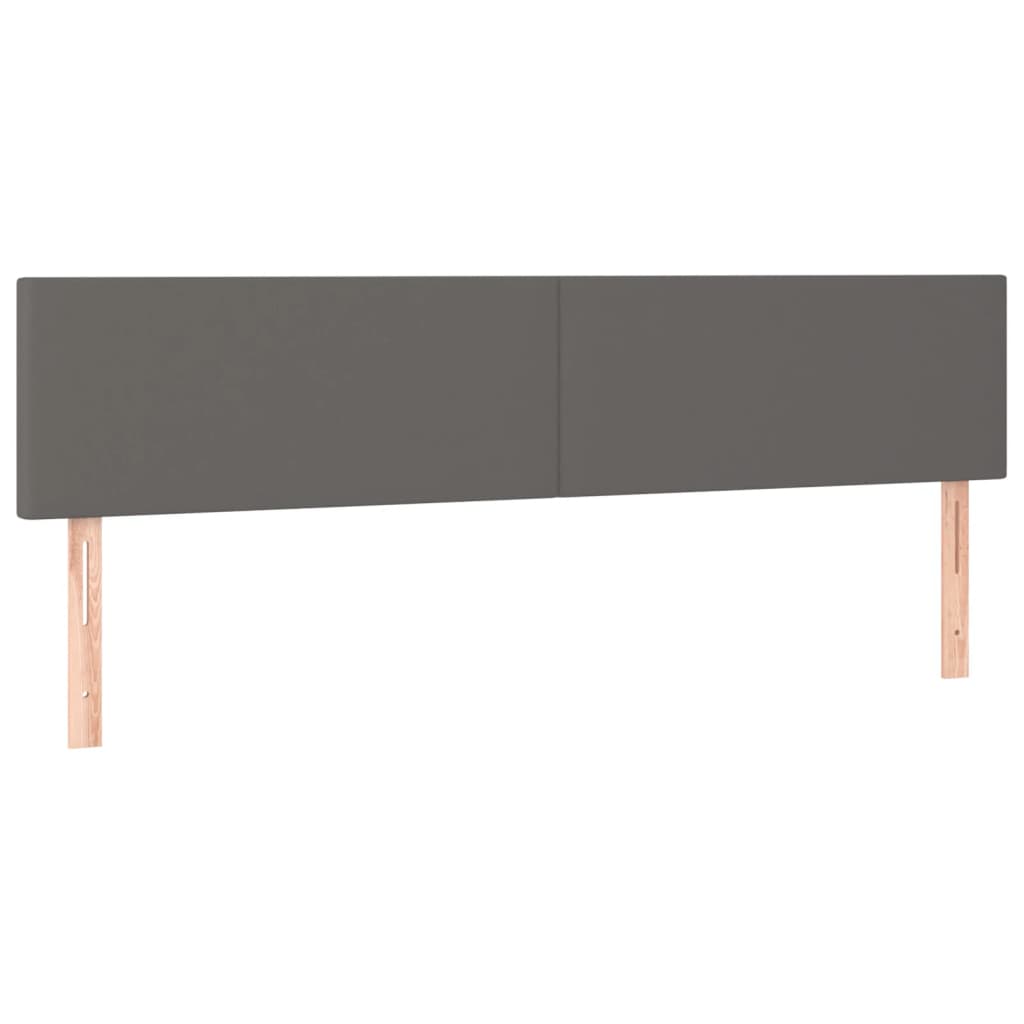 Hoofdborden 160x5x78/88 cm kunstleer grijs is nu te koop bij PeponiXL, paradijselijk wonen!