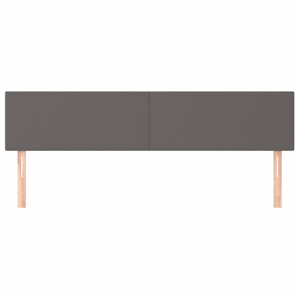 Hoofdborden 160x5x78/88 cm kunstleer grijs is nu te koop bij PeponiXL, paradijselijk wonen!