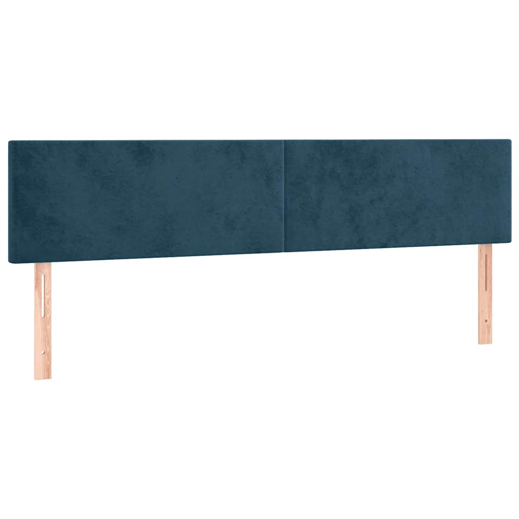 Hoofdborden 160x5x78/88 cm fluweel donkerblauw is nu te koop bij PeponiXL, paradijselijk wonen!