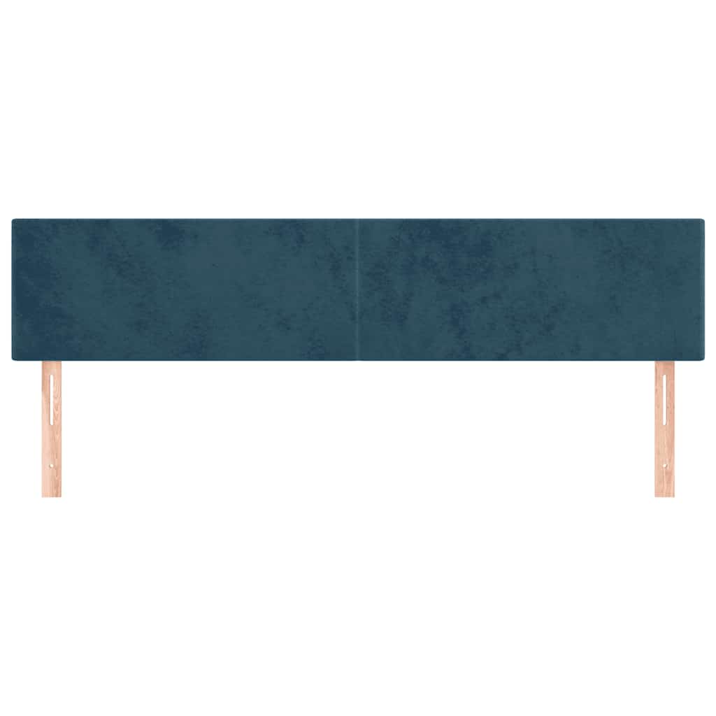 Hoofdborden 160x5x78/88 cm fluweel donkerblauw is nu te koop bij PeponiXL, paradijselijk wonen!