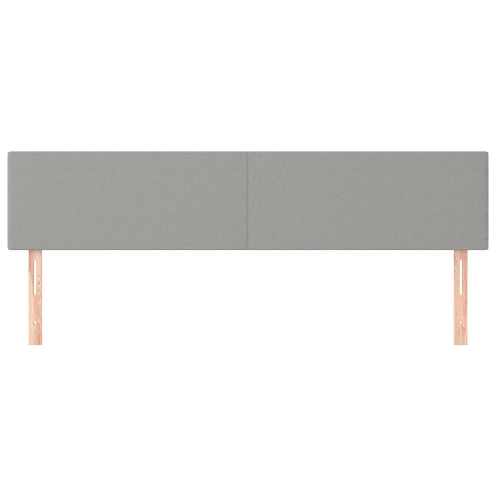 Hoofdborden 180x5x78/88 cm stof lichtgrijs is nu te koop bij PeponiXL, paradijselijk wonen!