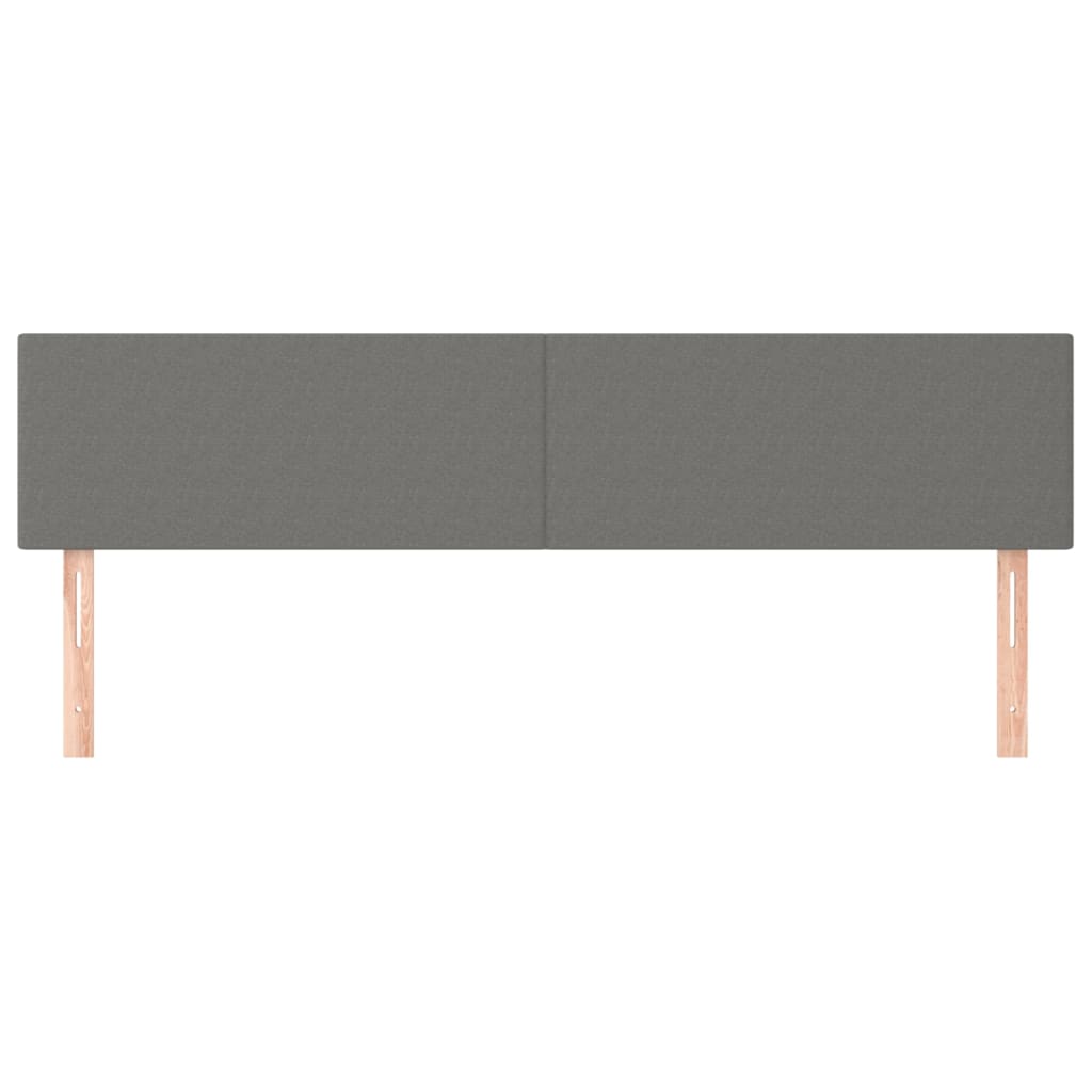 Hoofdborden 180x5x78/88 cm stof donkergrijs is nu te koop bij PeponiXL, paradijselijk wonen!