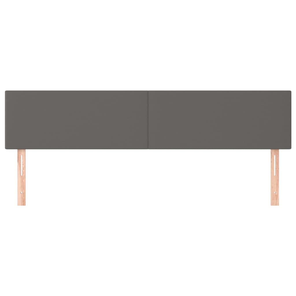 Hoofdborden 180x5x78/88 cm kunstleer grijs is nu te koop bij PeponiXL, paradijselijk wonen!
