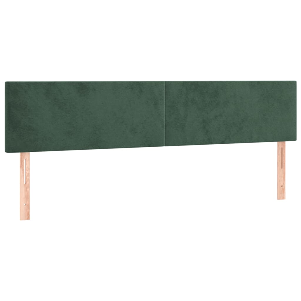 Hoofdborden 180x5x78/88 cm fluweel donkergroen is nu te koop bij PeponiXL, paradijselijk wonen!