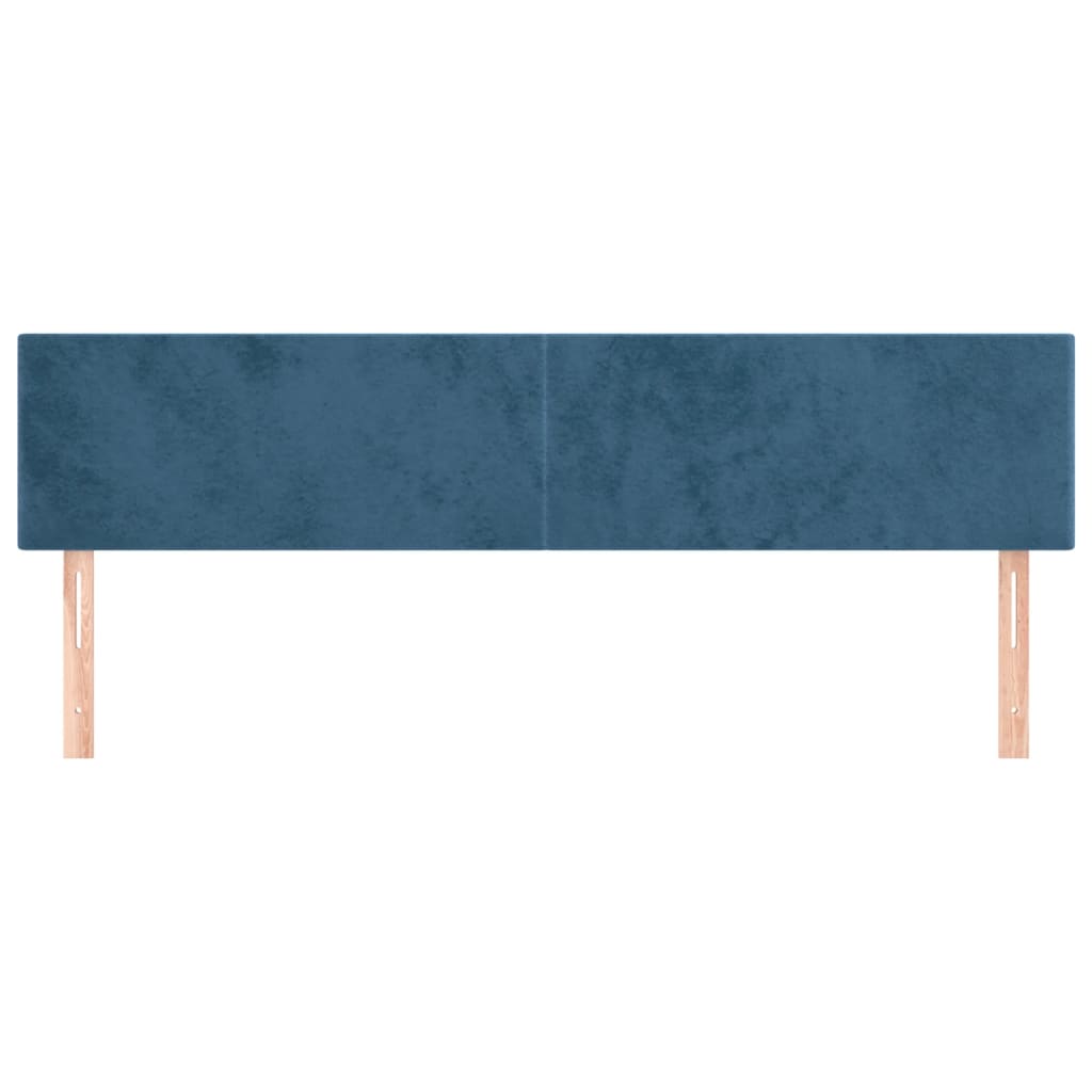 Hoofdborden 180x5x78/88 cm fluweel donkerblauw is nu te koop bij PeponiXL, paradijselijk wonen!