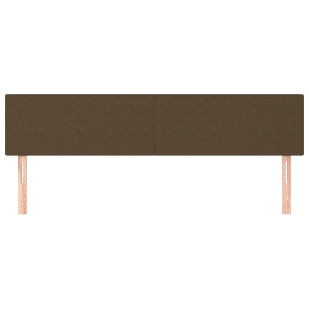 Hoofdborden 200x5x78/88 cm stof donkerbruin is nu te koop bij PeponiXL, paradijselijk wonen!
