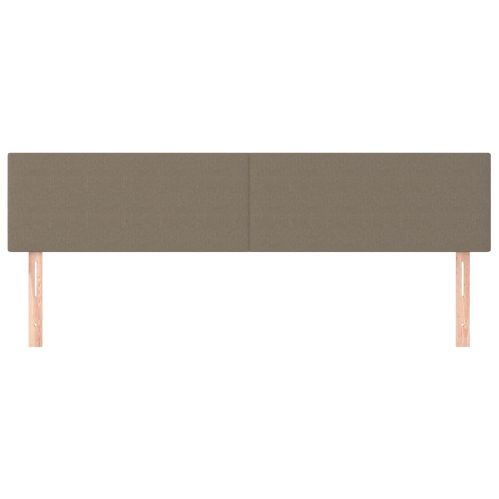 Hoofdborden 200x5x78/88 cm stof taupe is nu te koop bij PeponiXL, paradijselijk wonen!
