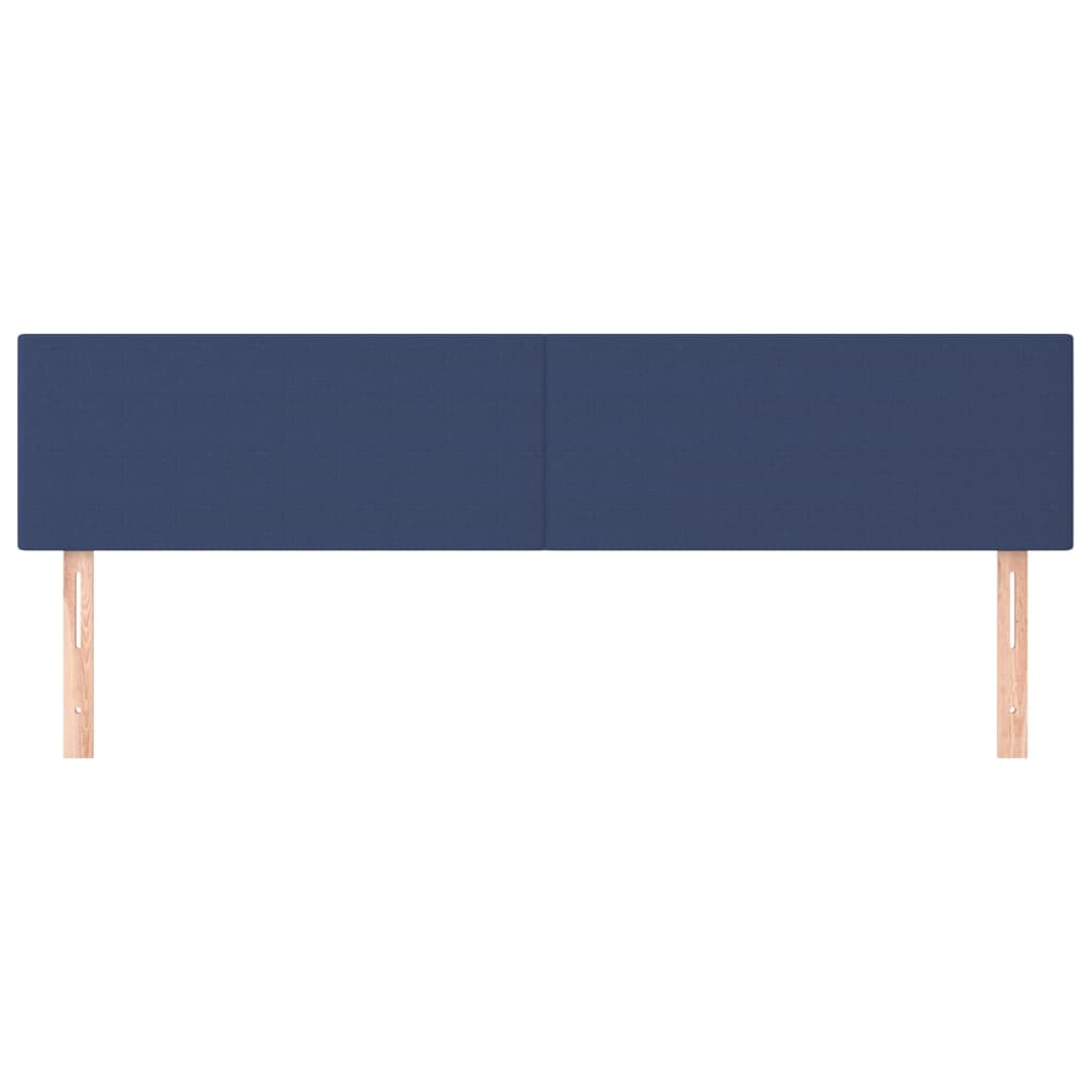 Hoofdborden 200x5x78/88 cm stof blauw is nu te koop bij PeponiXL, paradijselijk wonen!
