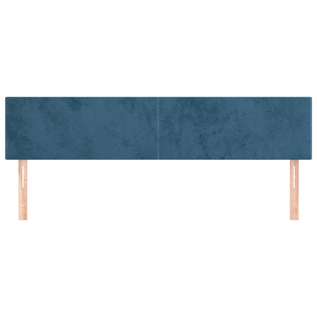 Hoofdborden 200x5x78/88 cm fluweel donkerblauw is nu te koop bij PeponiXL, paradijselijk wonen!