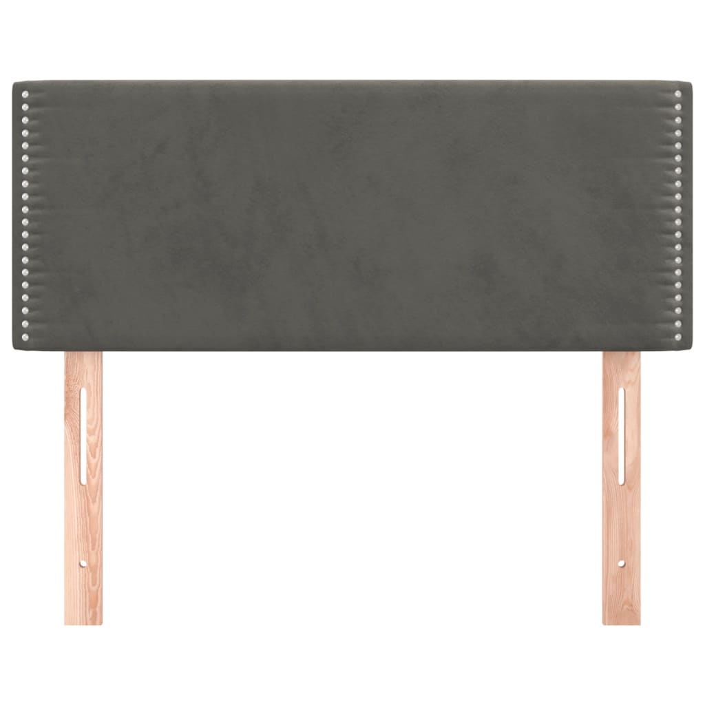 Hoofdbord 90x5x78/88 cm fluweel donkergrijs is nu te koop bij PeponiXL, paradijselijk wonen!