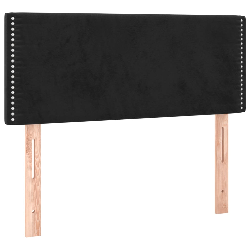 Hoofdbord 90x5x78/88 cm fluweel zwart is nu te koop bij PeponiXL, paradijselijk wonen!