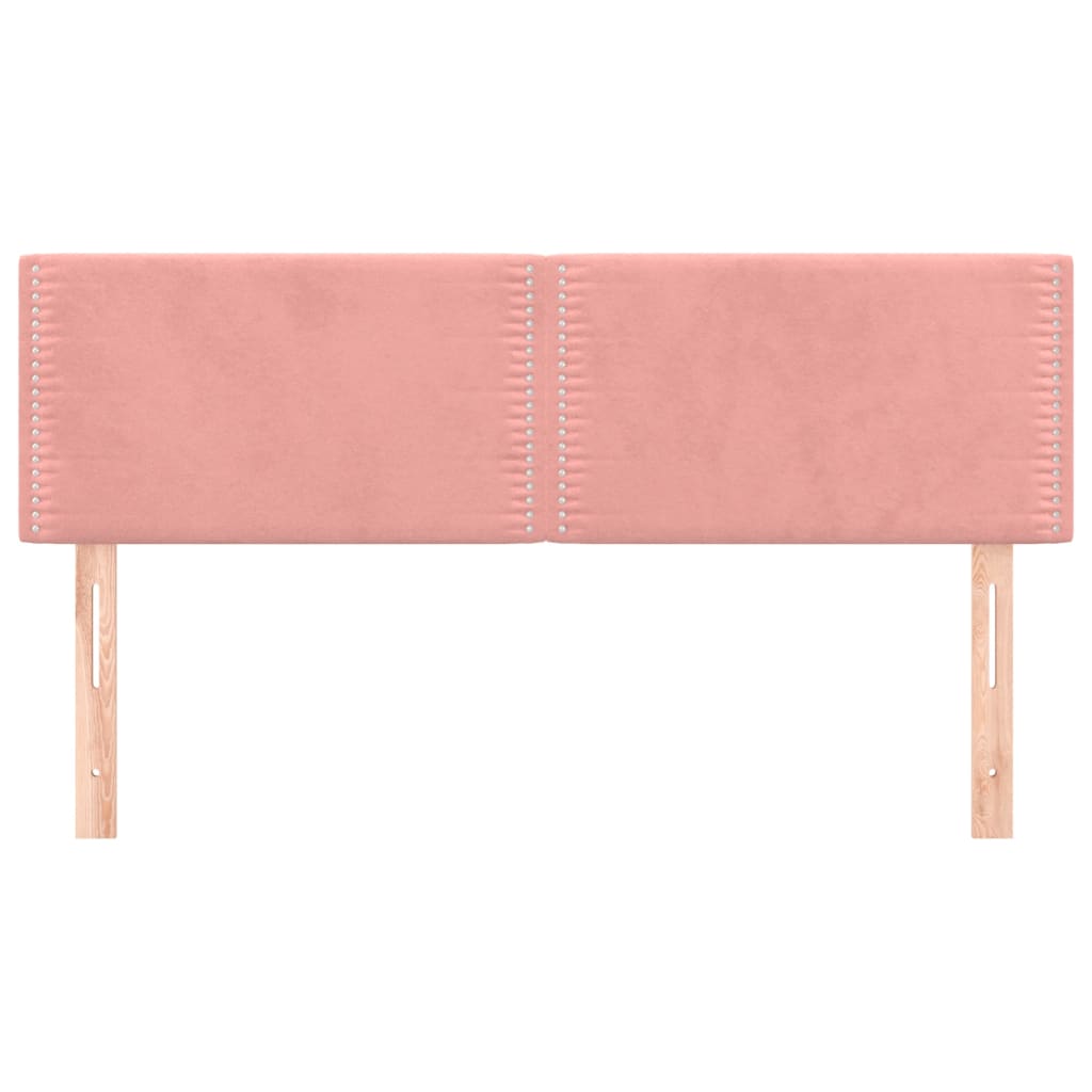 Hoofdborden 2 st 72x5x78/88 cm fluweel roze is nu te koop bij PeponiXL, paradijselijk wonen!