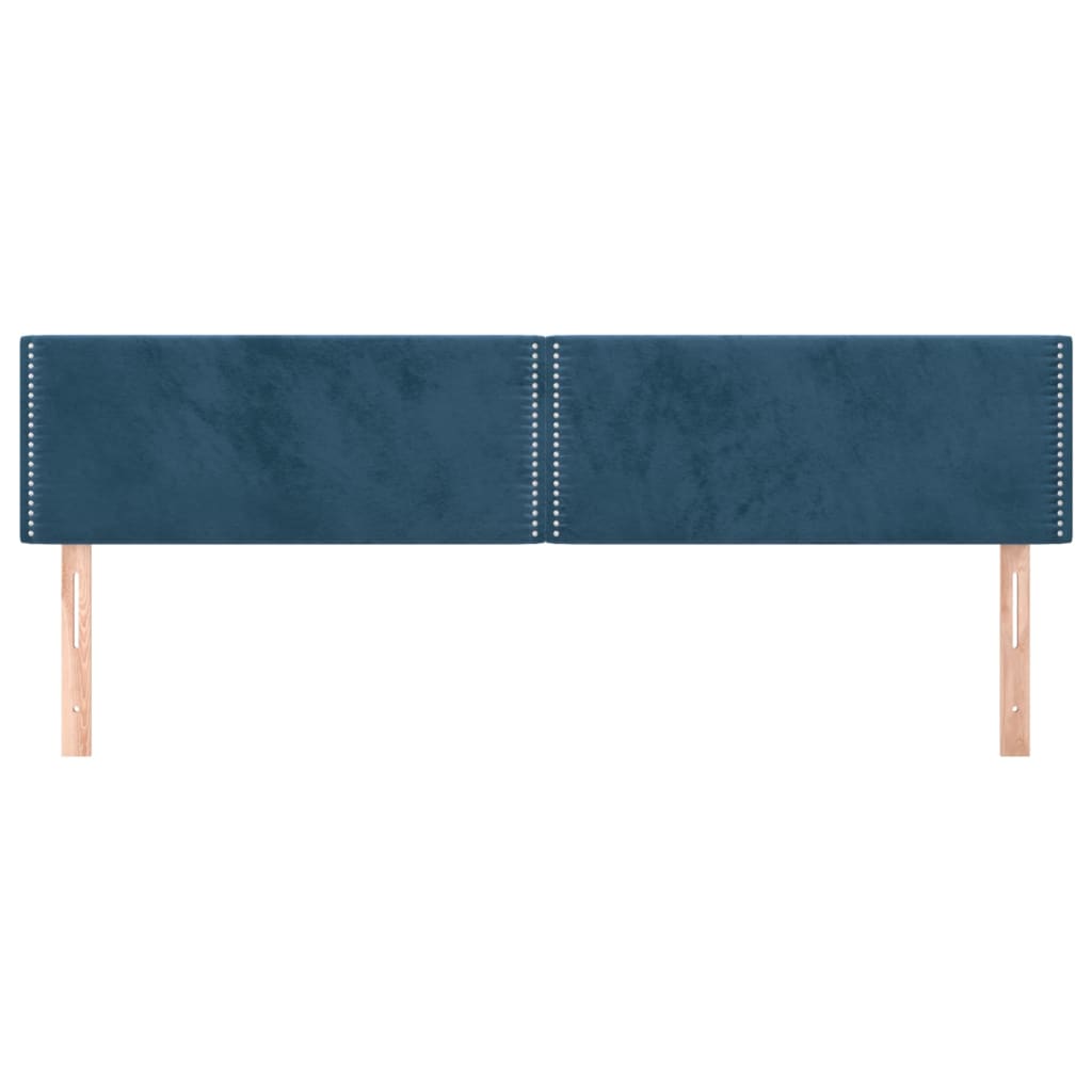 Hoofdborden 160x5x78/88 cm fluweel donkerblauw is nu te koop bij PeponiXL, paradijselijk wonen!
