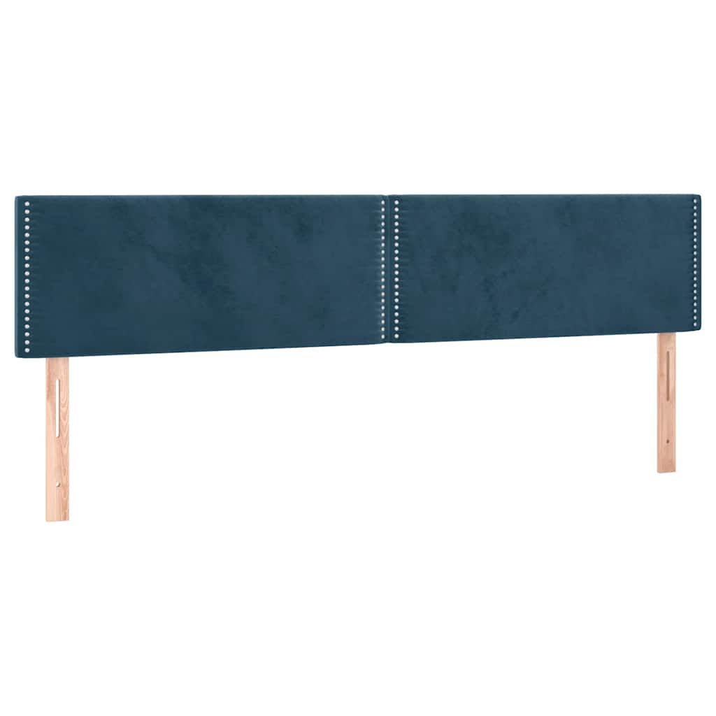 Hoofdborden 180x5x78/88 cm fluweel donkerblauw is nu te koop bij PeponiXL, paradijselijk wonen!