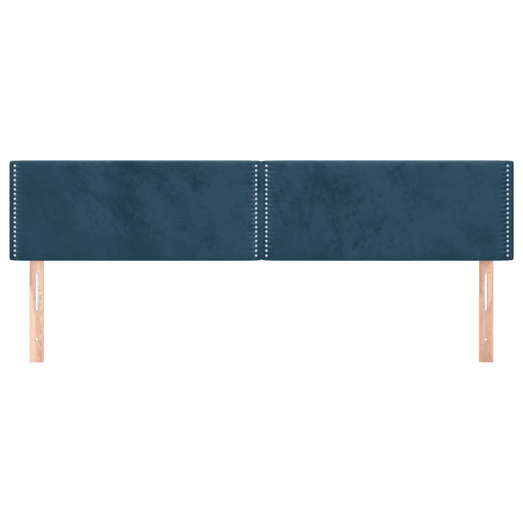 Hoofdborden 180x5x78/88 cm fluweel donkerblauw is nu te koop bij PeponiXL, paradijselijk wonen!