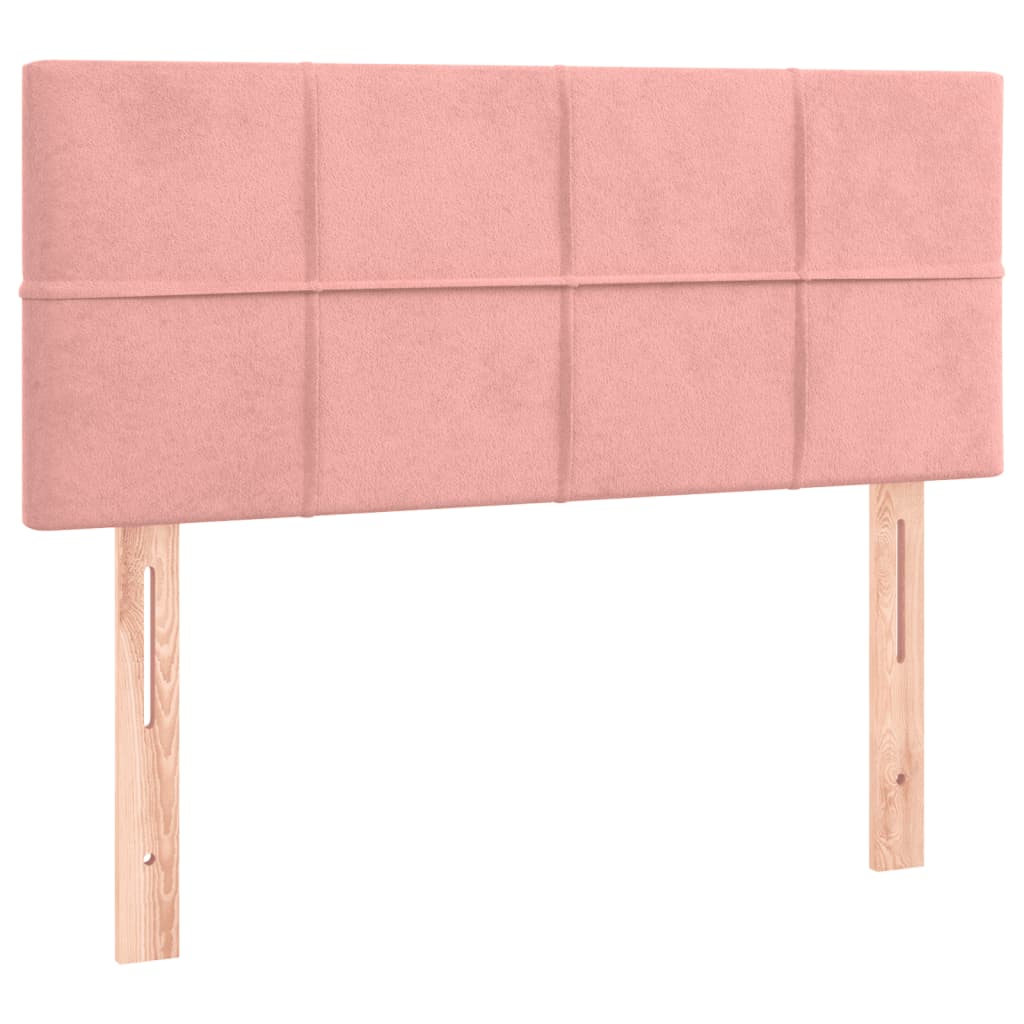 Hoofdbord 90x5x78/88 cm fluweel roze is nu te koop bij PeponiXL, paradijselijk wonen!