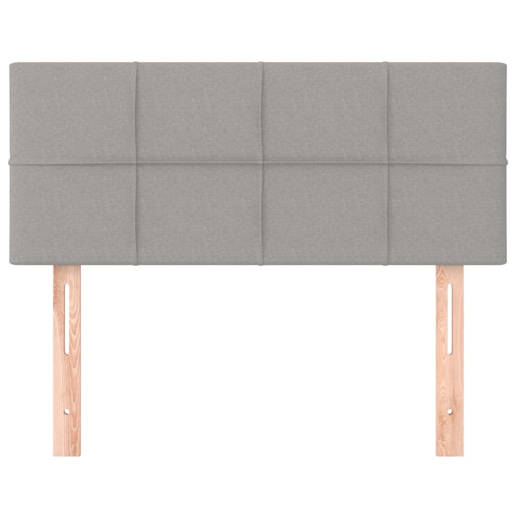 Hoofdbord 100 x 5 x 78/88 cm stof lichtgrijs is nu te koop bij PeponiXL, paradijselijk wonen!