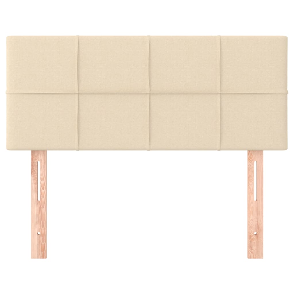 Hoofdbord 100x5x78/88 cm stof crèmekleurig is nu te koop bij PeponiXL, paradijselijk wonen!