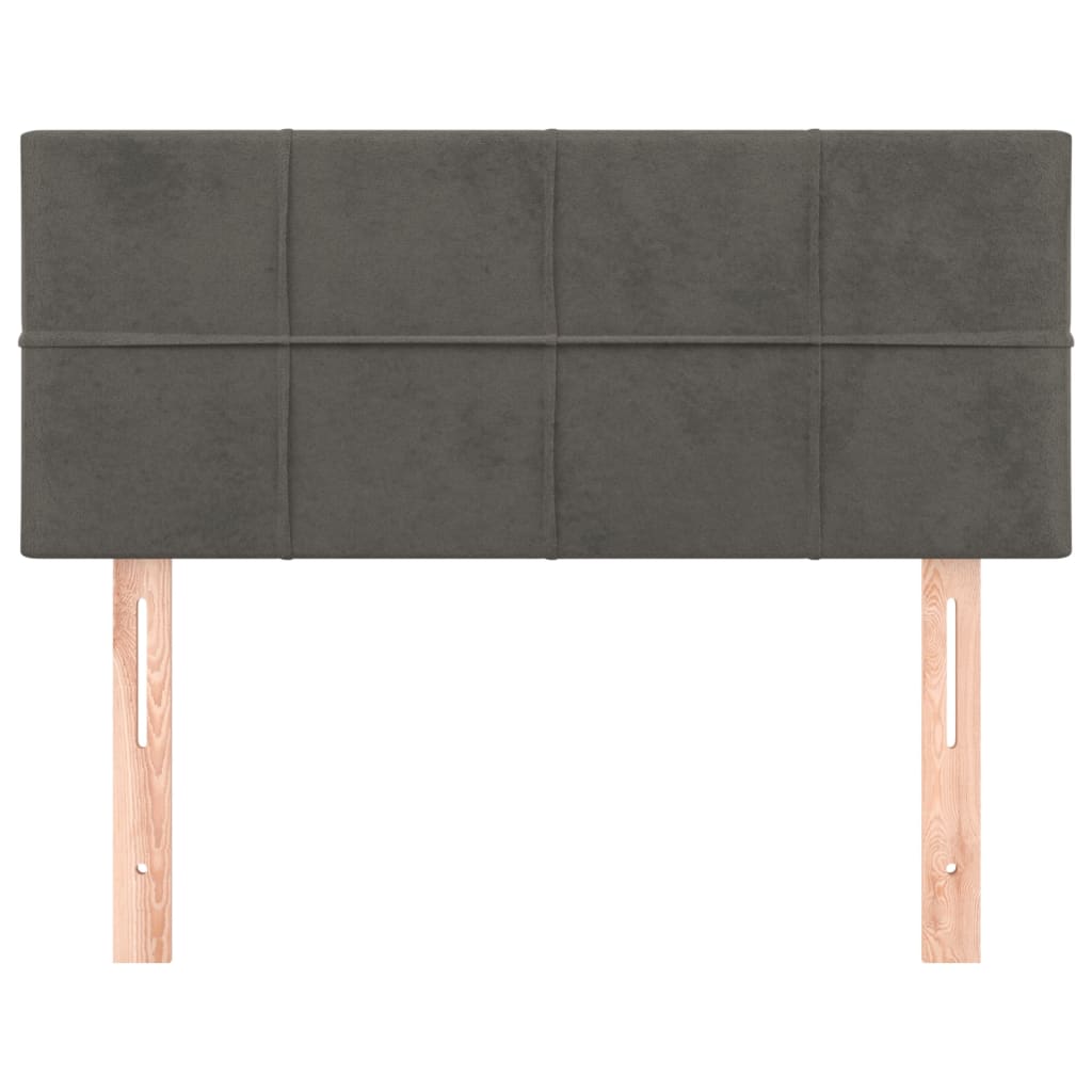 Hoofdbord 100x5x78/88 cm fluweel donkergrijs is nu te koop bij PeponiXL, paradijselijk wonen!