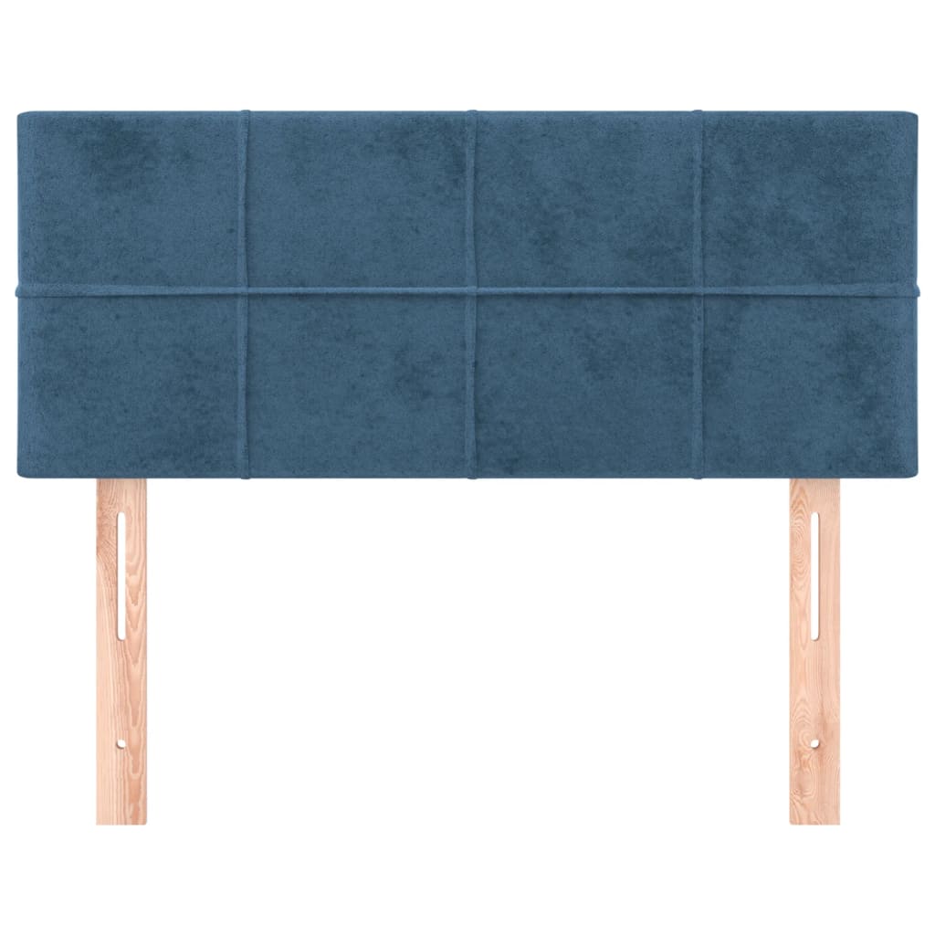 Hoofdbord 100x5x78/88 cm fluweel donkerblauw is nu te koop bij PeponiXL, paradijselijk wonen!