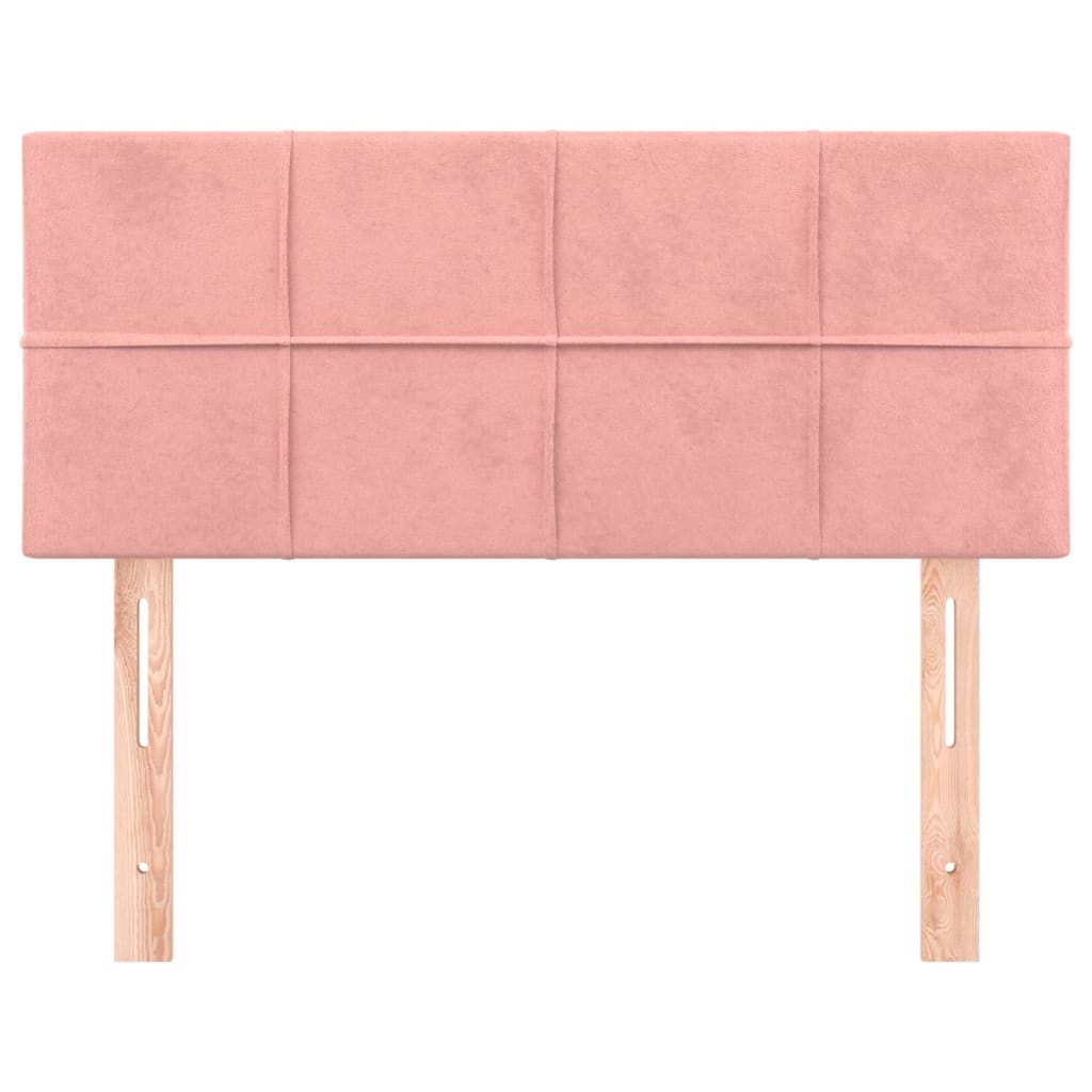 Hoofdbord 100x5x78/88 cm fluweel roze is nu te koop bij PeponiXL, paradijselijk wonen!