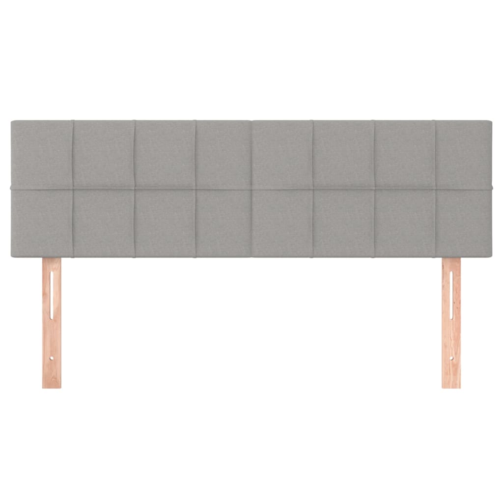 Hoofdborden 144x5x78/88 cm stof lichtgrijs is nu te koop bij PeponiXL, paradijselijk wonen!