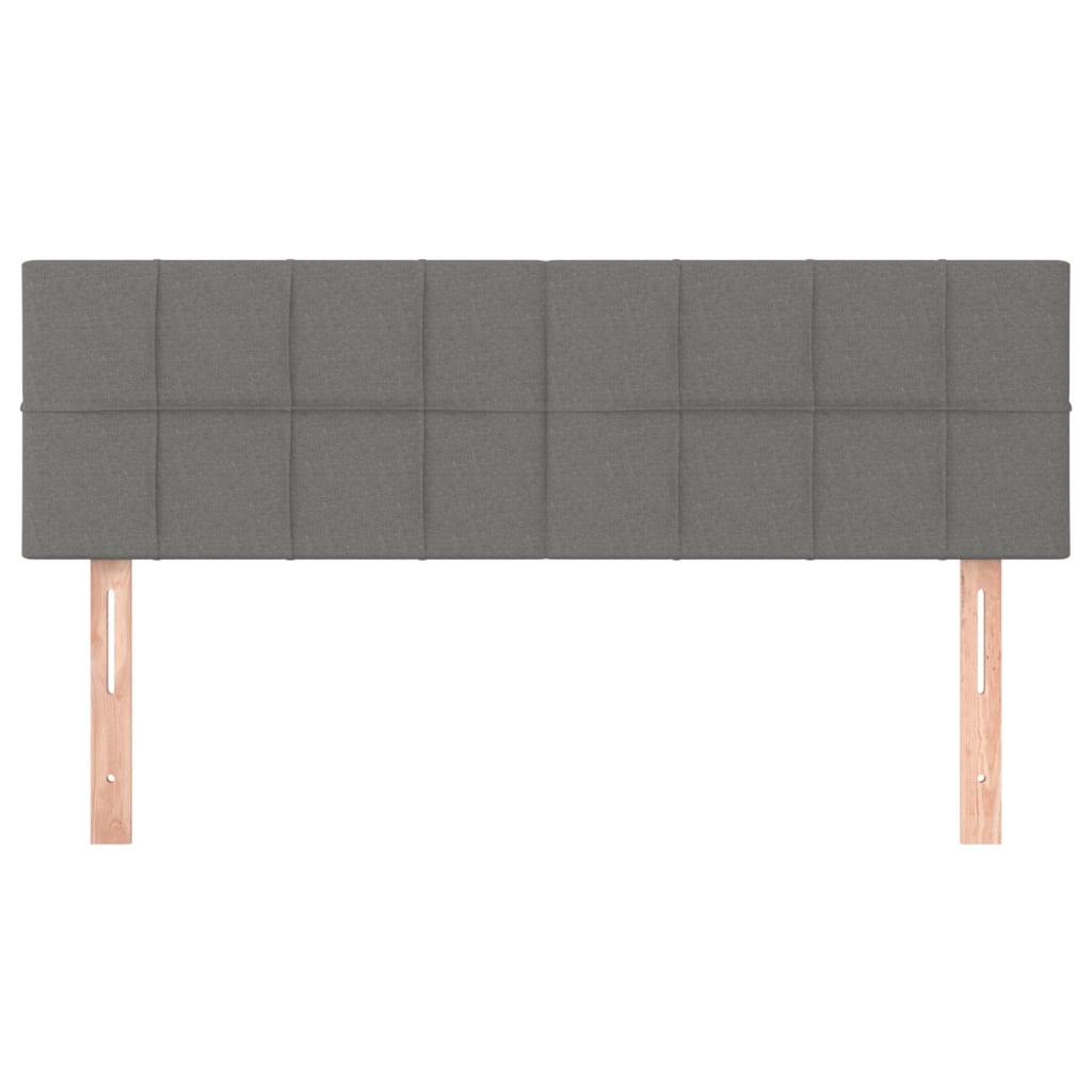 Hoofdborden 144x5x78/88 cm stof donkergrijs is nu te koop bij PeponiXL, paradijselijk wonen!