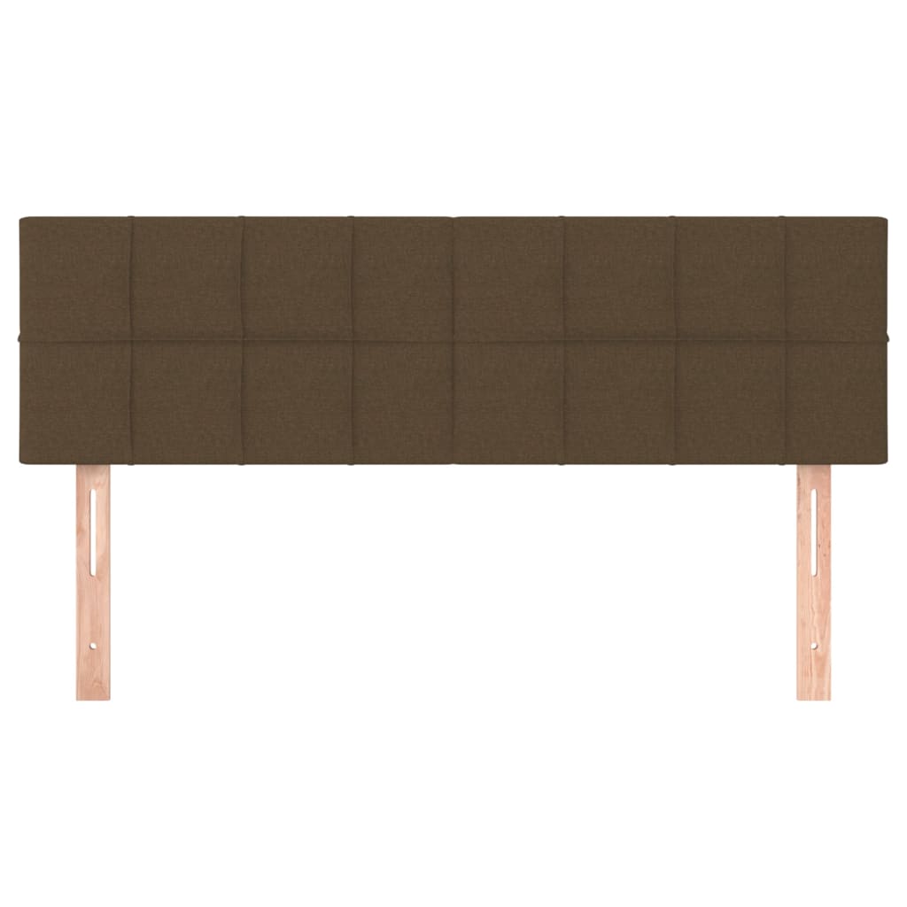 Hoofdborden 144x5x78/88 cm stof donkerbruin is nu te koop bij PeponiXL, paradijselijk wonen!