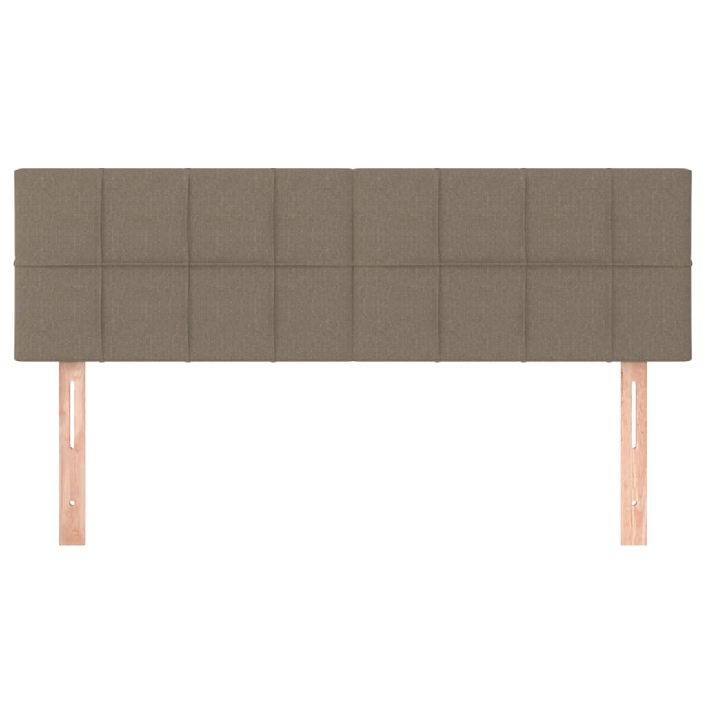 Hoofdborden 144x5x78/88 cm stof taupe is nu te koop bij PeponiXL, paradijselijk wonen!