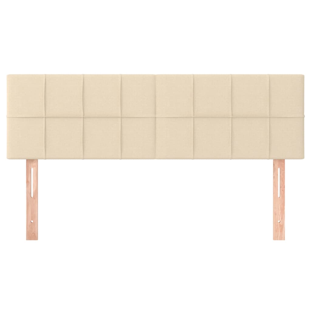 Hoofdborden 144x5x78/88 cm stof crèmekleurig is nu te koop bij PeponiXL, paradijselijk wonen!