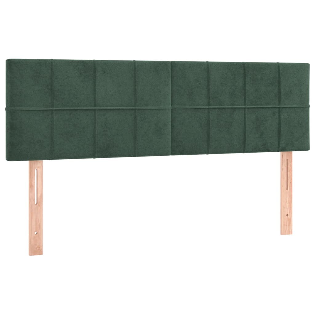 Hoofdborden 144x5x78/88 cm fluweel donkergroen is nu te koop bij PeponiXL, paradijselijk wonen!