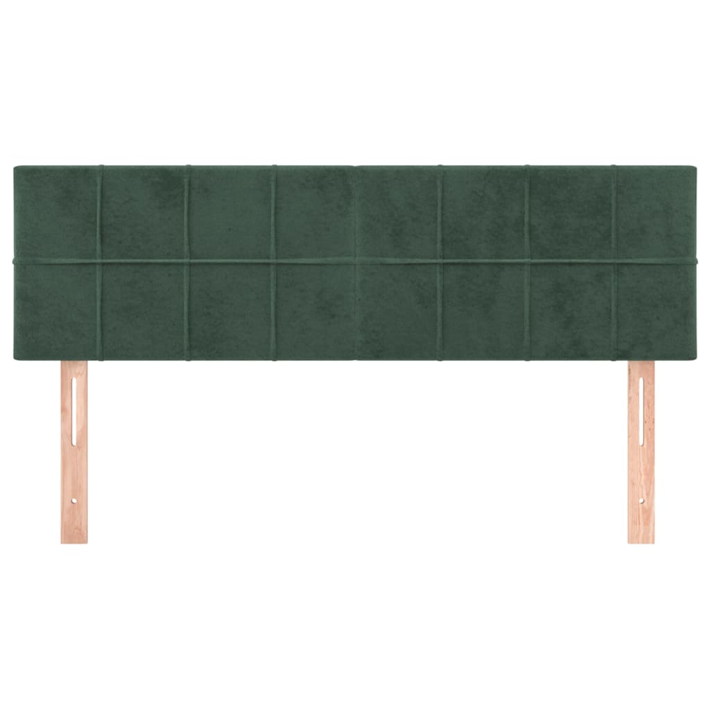 Hoofdborden 144x5x78/88 cm fluweel donkergroen is nu te koop bij PeponiXL, paradijselijk wonen!