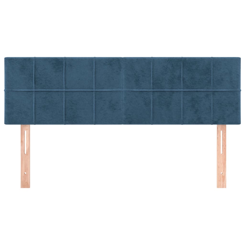 Hoofdborden 144x5x78/88 cm fluweel donkerblauw is nu te koop bij PeponiXL, paradijselijk wonen!