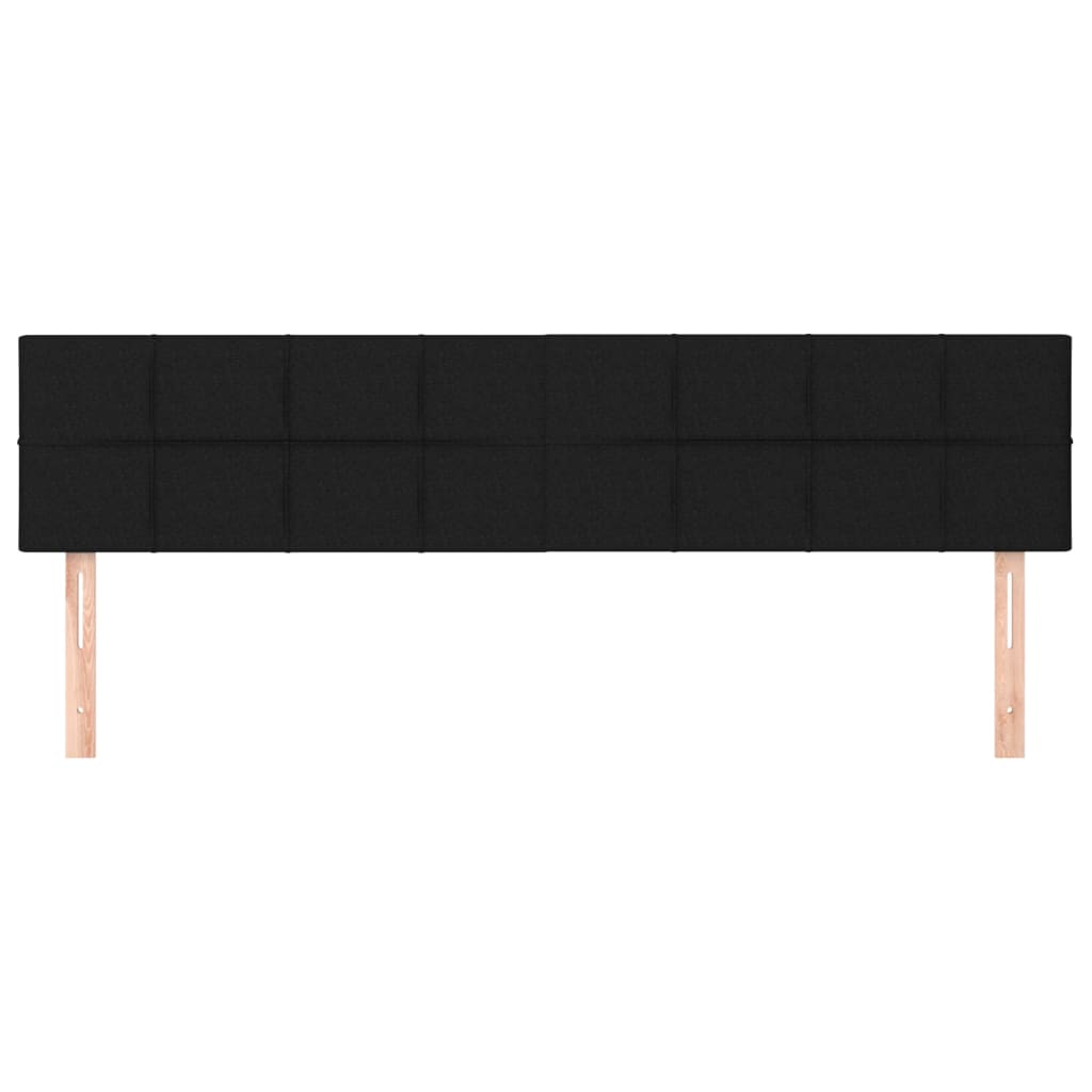 Hoofdborden 160x5x78/88 cm stof zwart is nu te koop bij PeponiXL, paradijselijk wonen!
