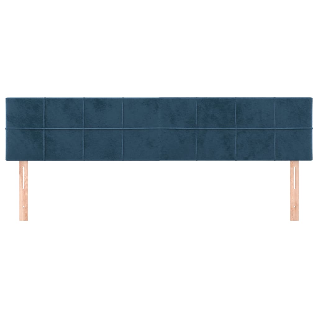 Hoofdborden 160x5x78/88 cm fluweel donkerblauw is nu te koop bij PeponiXL, paradijselijk wonen!