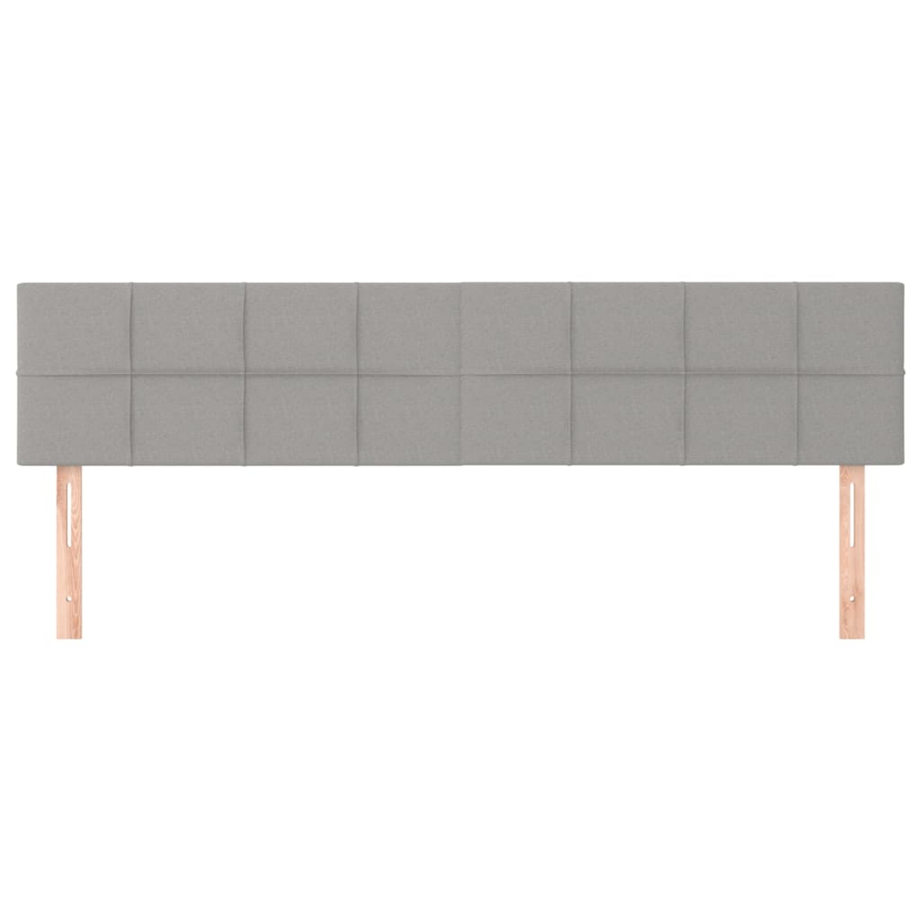 Hoofdborden 180x5x78/88 cm stof lichtgrijs is nu te koop bij PeponiXL, paradijselijk wonen!