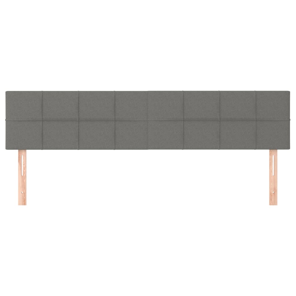 Hoofdborden 180x5x78/88 cm stof donkergrijs is nu te koop bij PeponiXL, paradijselijk wonen!