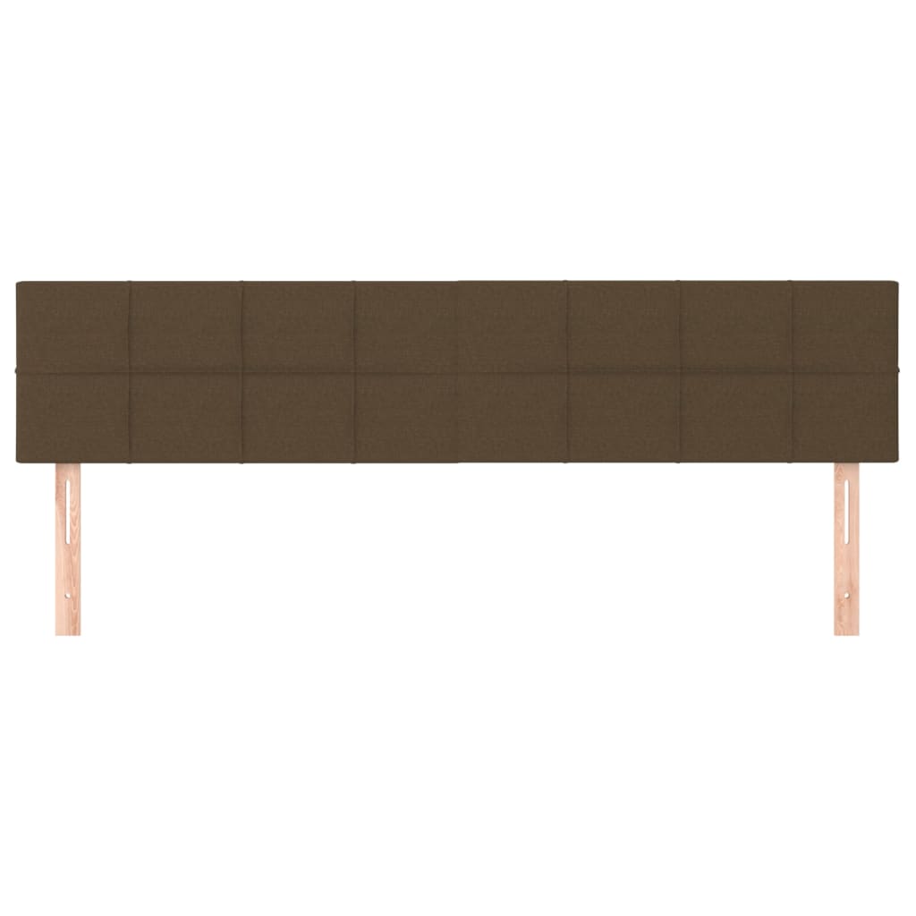 Hoofdborden 180x5x78/88 cm stof donkerbruin is nu te koop bij PeponiXL, paradijselijk wonen!