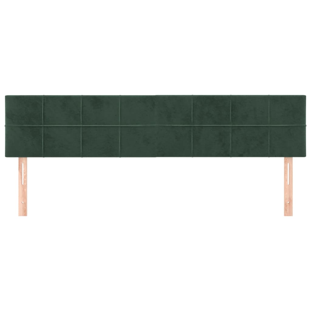 Hoofdborden 180x5x78/88 cm fluweel donkergroen is nu te koop bij PeponiXL, paradijselijk wonen!