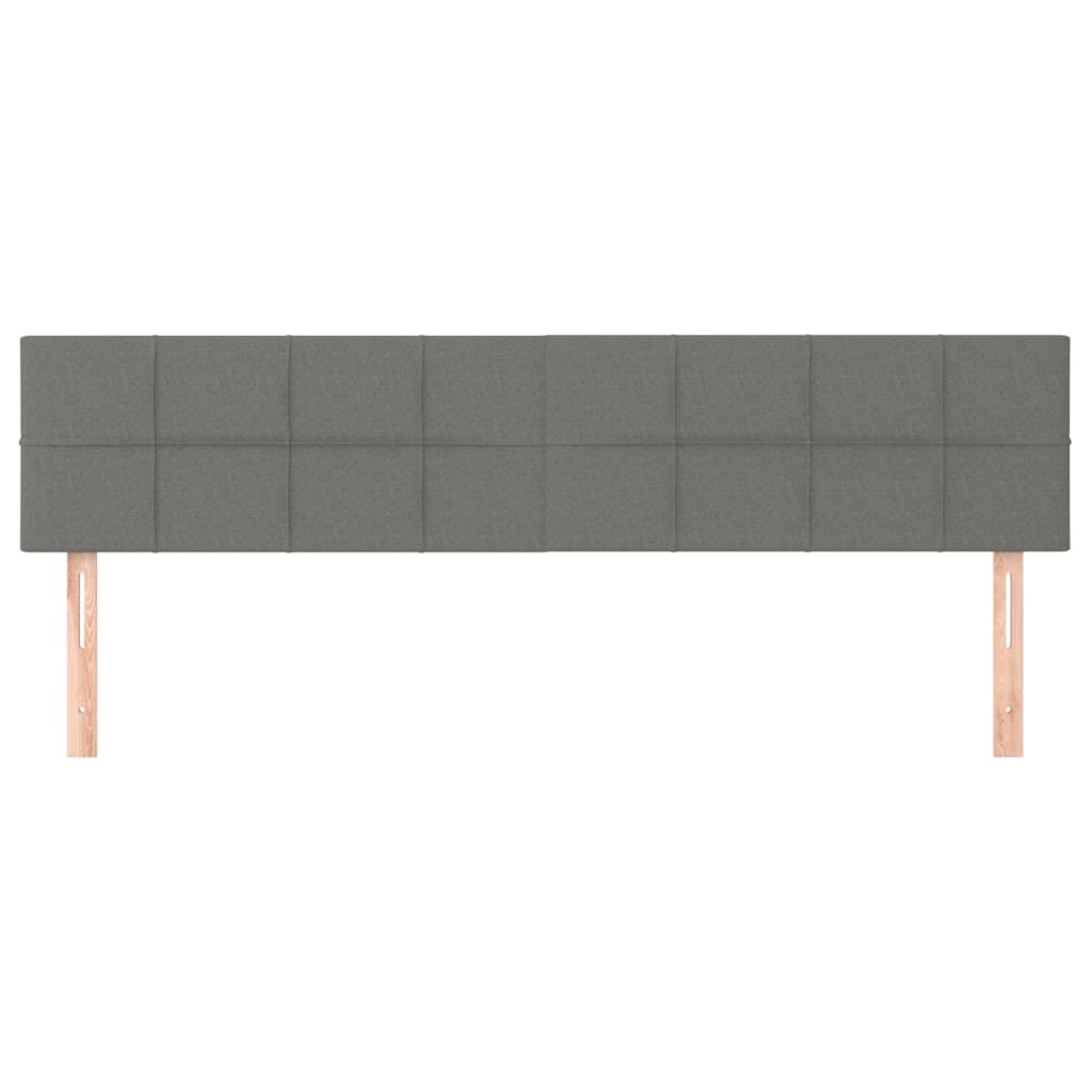 Hoofdborden 200x5x78/88 cm stof donkergrijs is nu te koop bij PeponiXL, paradijselijk wonen!