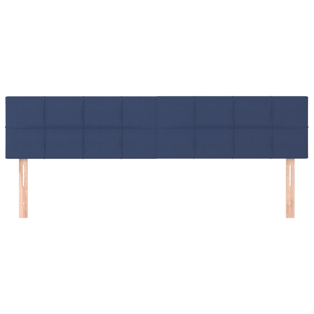 Hoofdborden 200x5x78/88 cm stof blauw is nu te koop bij PeponiXL, paradijselijk wonen!